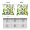 Foliage Botanical Square Pillowcase Polyester Linen Velvet Printed Zip Decor Pillow Case Bed Cushion Cover