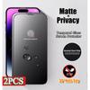 2-in-1 matte Anti-Spy-Schutzfolie aus gehärtetem Glas, geeignet für iPhone 14, 15, 16 Plus, 17, 11, 12, 13 Pro MAX Komplettset matte Sichtschutzfolie