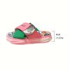 Women's Cute Cartoon Platform Slide Sandals - Open Toe, Thick Sole, PU Cover, All-Season Fashion Shoes