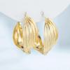 Retro Hong Kong-Style Metal Ear Hoops: Trendy French-Influenced Earrings for Women