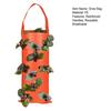 Hanging Strawberry Grow Bag Upside Down Strawberry Planter Reusable Breathable Plant Grow Bag with 4 6 8 10 Planting Holes for Vegetables And