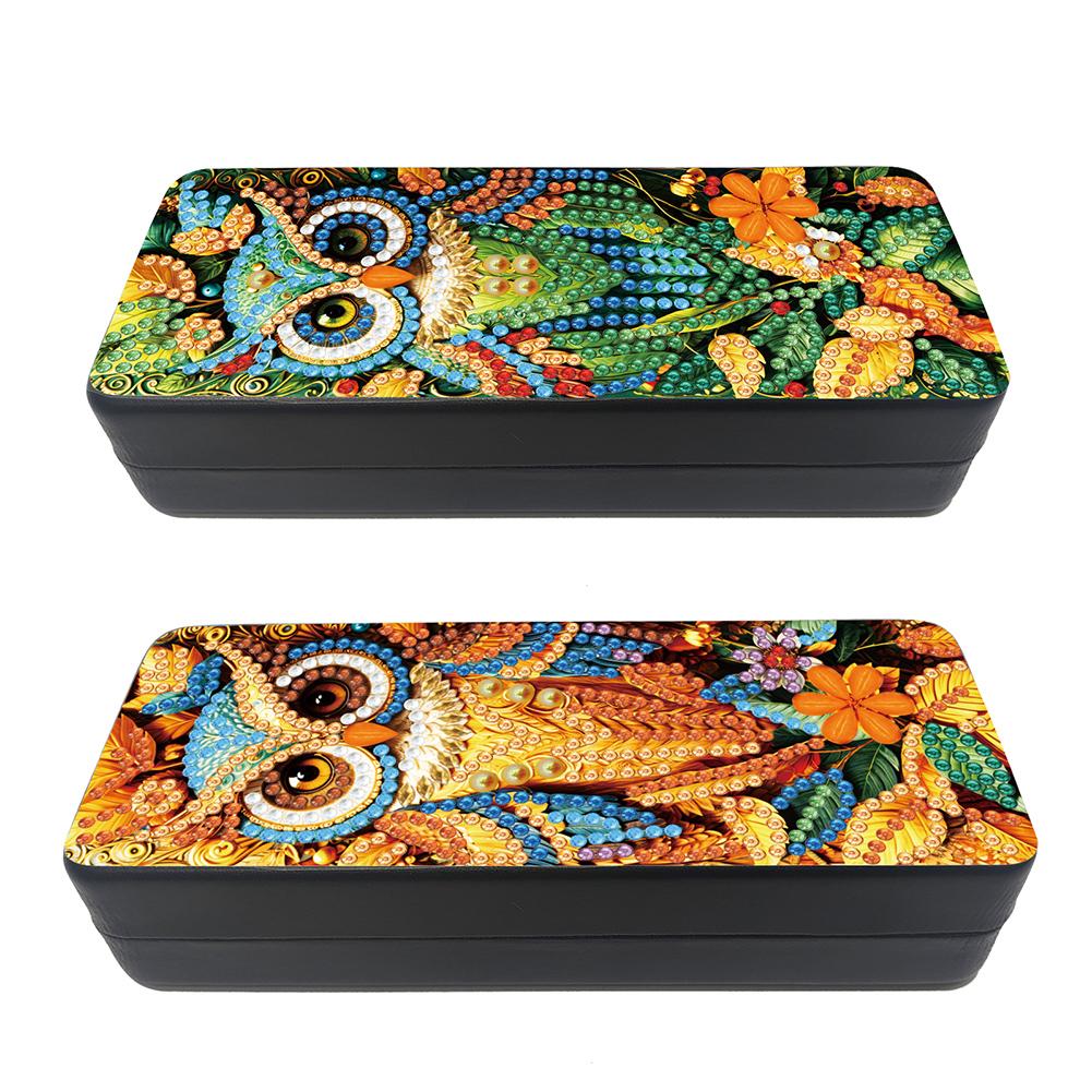 Dream Catcher Diamond Painting Eyeglasses Case Diamond Art Sunglasses Case Rhinestones Sunglasses Storage Box for Men Women