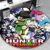 1pc Hunter x Hunter Anime Cartoon Design Round Carpet for Office Chair Mat, Non-Slip Rug Suitable for Home Decoration, Living Room, Bedroom