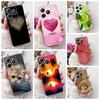 Case For Realme C61 C63 Phone Back Cover For Realme Narzo N61 N63 Soft Silicone Shell RealmeC61 C 63 Coque Cat Heart Printing