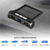 Universal All-Weather Solar/USB TPMS IPX7 Waterproof Tire Pressure Monitor System with Multi-Vehicle Support