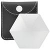 Flip Toy Desktop Pocket Stress Relieve Fingertip Decompression Toy for Car Office SilverSexangle