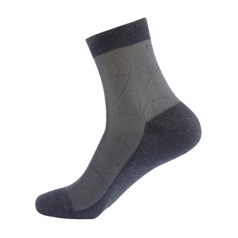 Hengyuanxiang Men's Ice Silk Cotton Socks