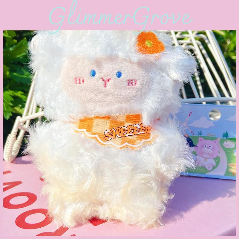 Adorable Jinnew Plush Sheep Keychain Cute Cartoon Plush Doll Accessory Gift