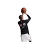 Li-Ning Professional Basketball Series Logo Stand Collar Sports Knitted Long Sleeve T-Shirt Men Tops Black ATLU259-2