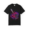 Draw Blood Artist Tool Graphic T-Shirt Black Front Print Comfort Colors 1717