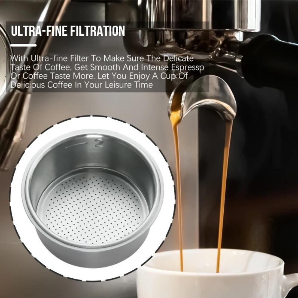 51MM Coffee Filter Basket Replacement Stainless Steel for Bottomless Portafilter Espresso Good Accessories Barista Tool