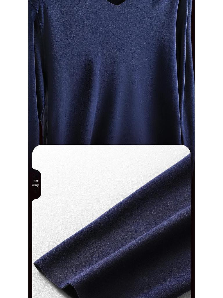 Men's Velvet-Lined Thermal Underwear Set: Seamless Cotton Sweater and Pants for Autumn/Winter