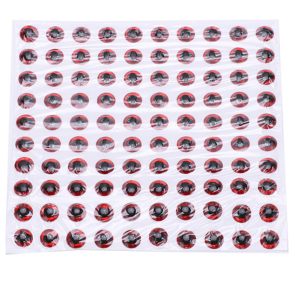 100 Stück Fischaugen 5mm   3D Rund Weich   Leicht Zart Angelköder Augen