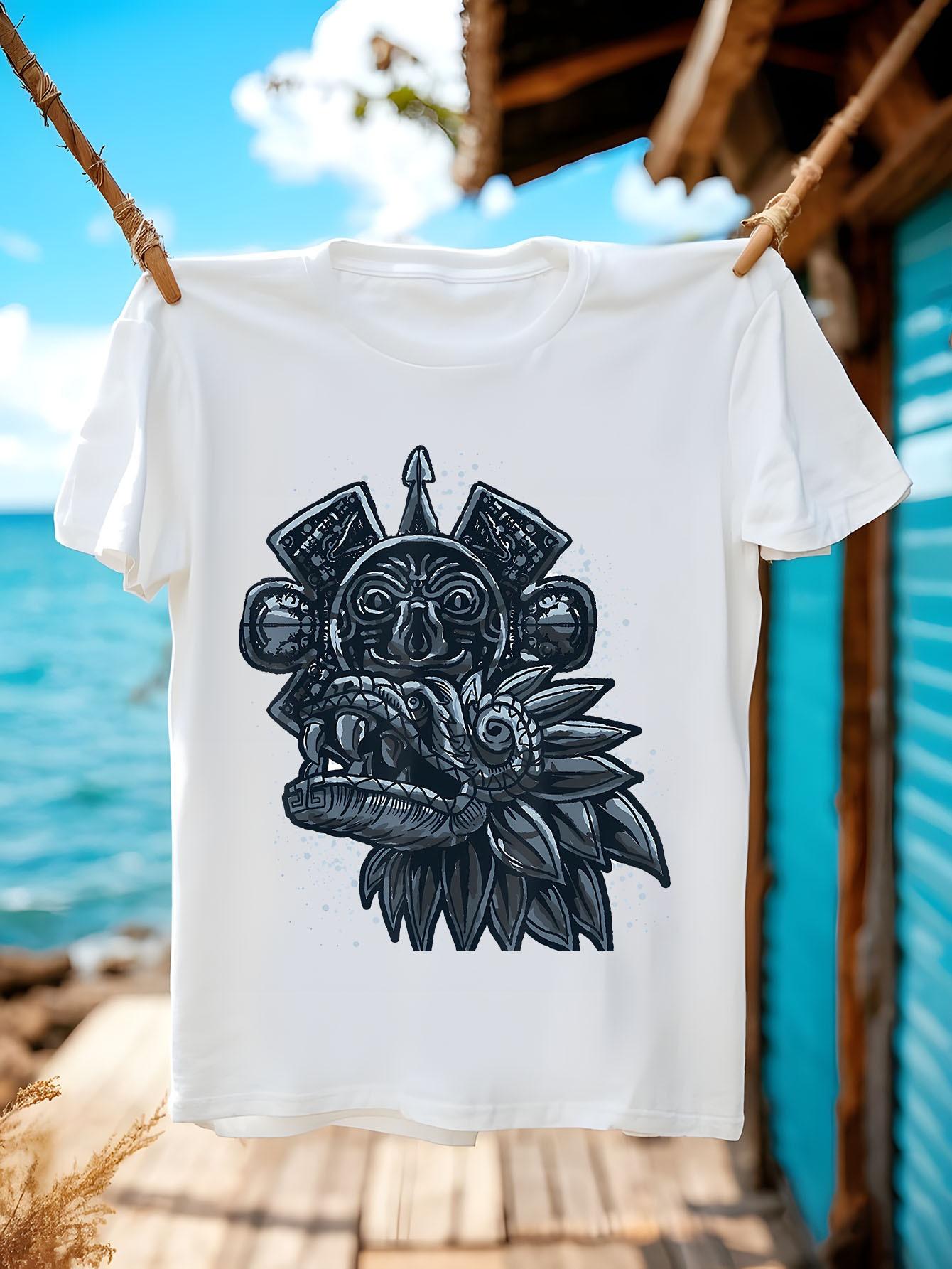 Aztec God Quetzalcoatl Graphic Tshirt Graphic Tshirt - My... M