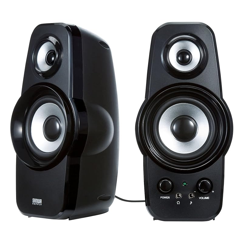

Sanwa Supply 2ch multimedia speaker with tweeter MM-SPL9BKN black