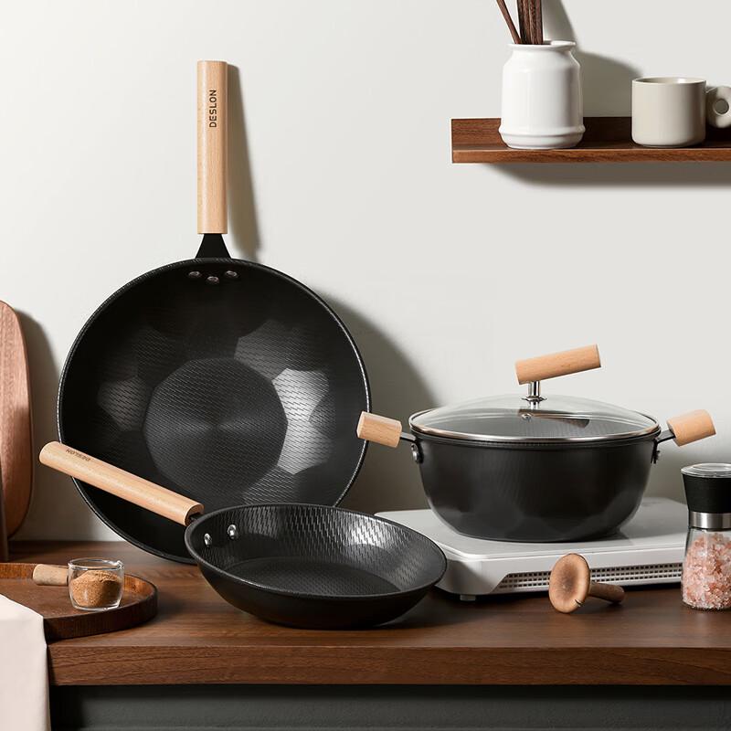 Delisiran Forged Iron Cookware 3-Piece Set