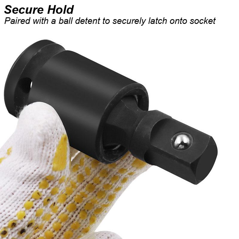 360 Degree Impact Universal Joint-Socket Swivel Knuckle Joint Air Wobble Socket Adapter Extension Electric Wrench 1/2 3/8 1/4