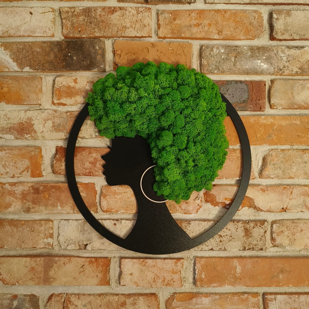 Woman with Afro - Moss Hair