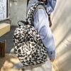 Zaino versione coreana ins retro stampa leopardata borsa zaino design di nicchia femminile grande capacità zaino scolastico per studenti zaino versatile casual