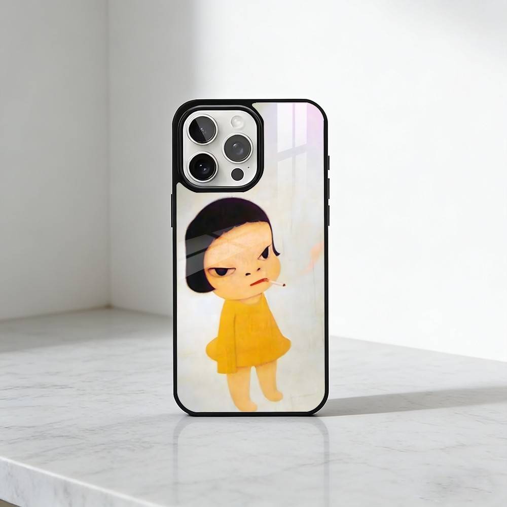 Cute Drawing Art Y-Yoshitomo N-Nara-a Phone Case For iPhone17,16,15,14,13 Plus,Pro Max Magnetic For Magsafe Wireless Charging