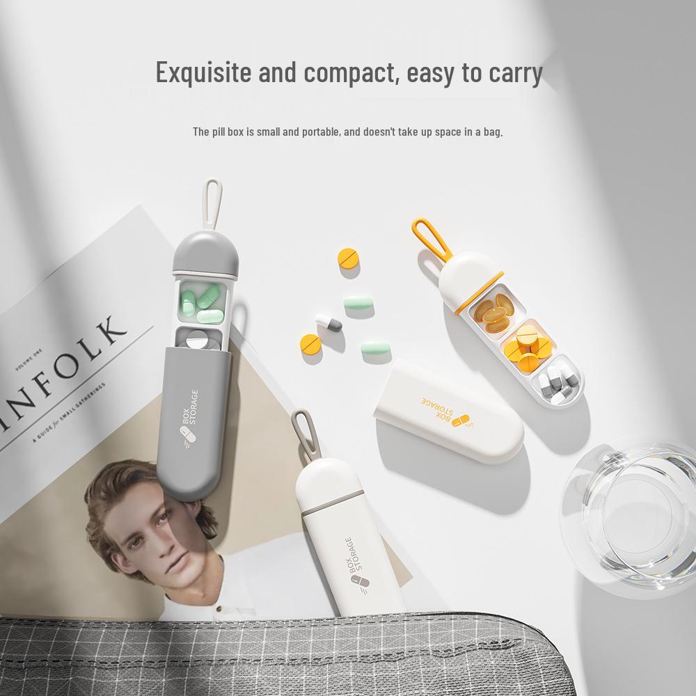 Organizator săptămânal portabil cu 21 de compartimente - Capacitate mare, Multi-compartiment sigilat pentru depozitarea și distribuirea medicamentelor