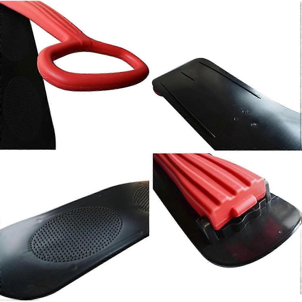 AURA Lightweight Foldable Snowboard Sled, Snow Scooter, Sled, Fold Up Snowboard, With Handlebar Ski Scooter,(Red)