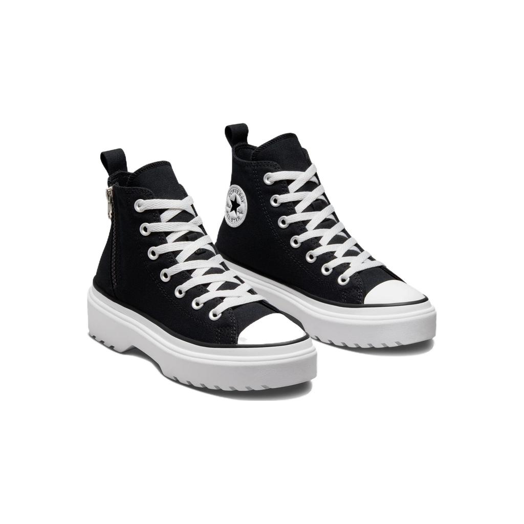 New Converse Chuck Taylor All Star   Lugged Lift Platform High GS 'Black White' A03011C