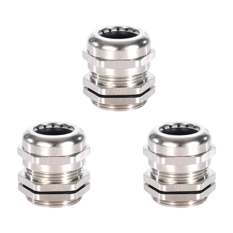 3pcs Erosion Resistant Cable Connector Quick Install Waterproof Fitting for Commercial Building Electrical Projects