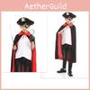Piraten-Cosplay-Kostüm mit Umhang und Hut für Kinder Halloween Verkleidung