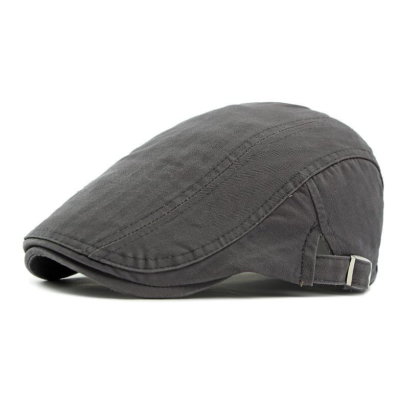 Korean Style Hat British Style Men'S Solid Color Peaked Cap Women'S Painter Beret Spring And Summer Trend