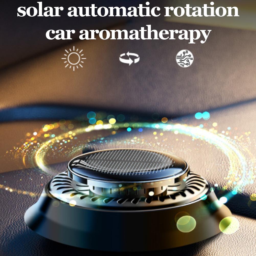 Solar Car Aromatherapy Essential Oil Levitation Automatic Rotation Fragrance Ornament Air Freshener Car Interior Decorations