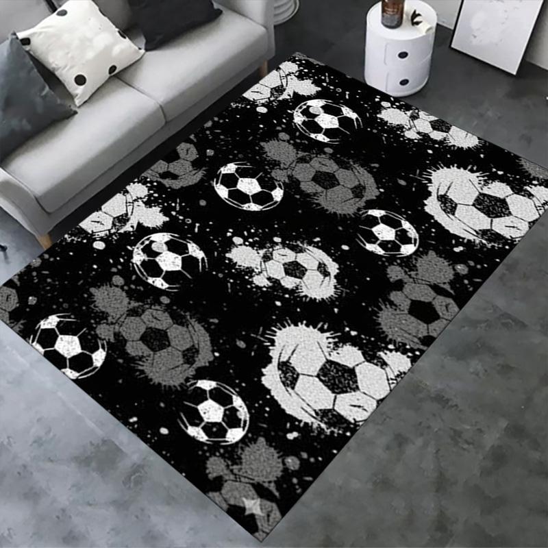 Soccer Carpet Rug for Living Room Bedroom Home Sofa Decoration,Kids play Non-slip Floor Mat