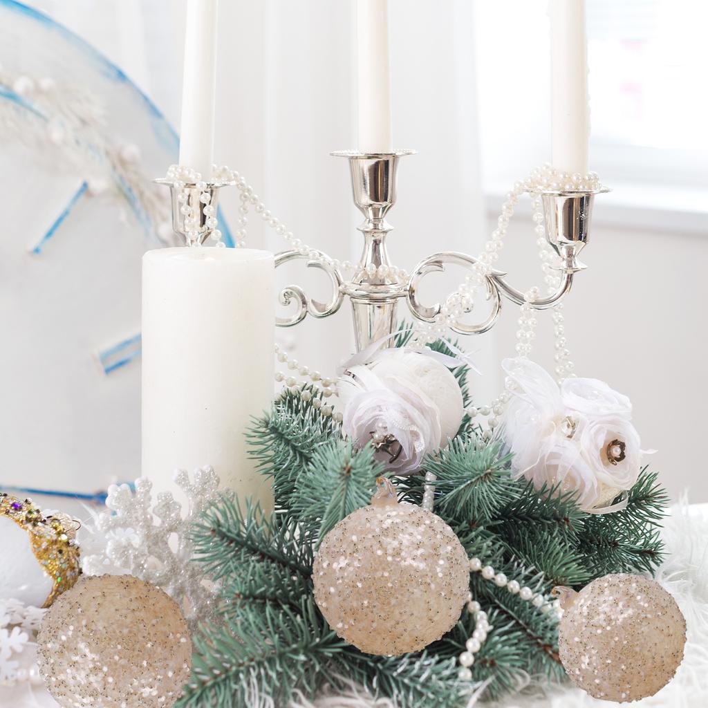 Xmas Ball Ornament Glass Hanging Xmas Tree Glitter Sequin Ball Decoration for Holiday Party Home Decor
