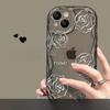 Suitable for Huawei P60 Mobile Phone Case Mate50pro Transparent Full Screen Rose Honor 80/70 Full Cover Anti-fall Soft Shell