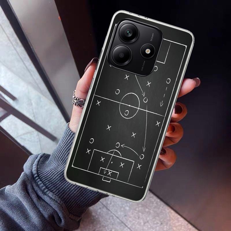 Football Soccer Tactics Time Phone Case For Xiaomi Redmi Note 15 14 14S 13 12S 12 Pro Plus 11S 11 10S 10 4G Cover 11E 11T 5G Pri