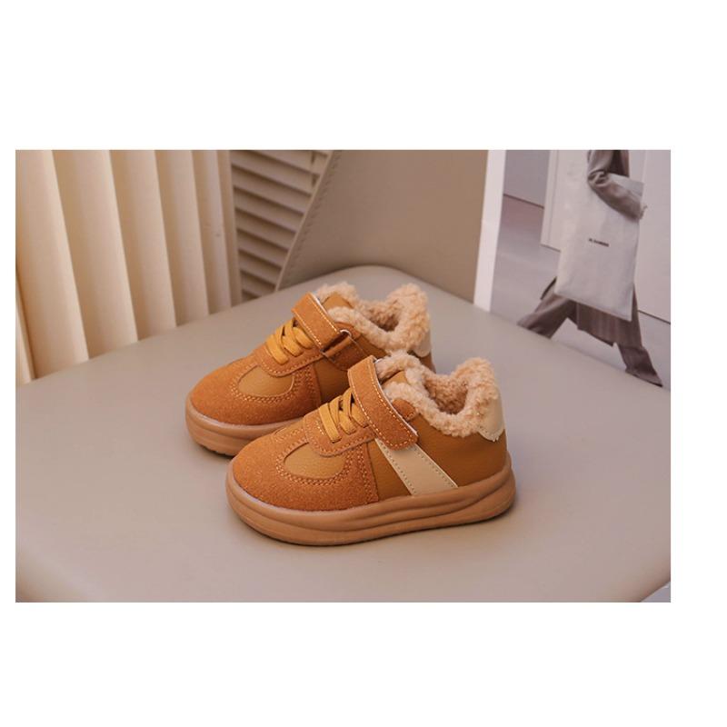 Korean Version of Children's Cotton Shoes Winter New Boys' Lamb Wool Velvet Warm Winter Shoes Girls' Baby Two Cotton Shoes