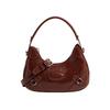 2023 New Arrivals Wine Red Urban Simple Pu Dumpling Bag Shoulder Crossbody Bag For Women