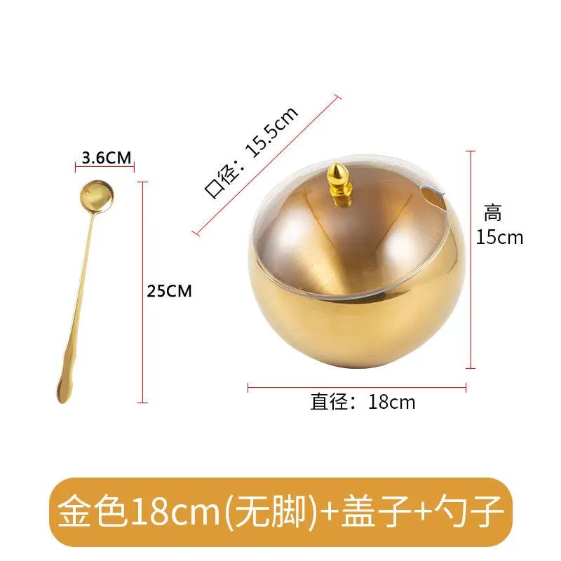 Kitchen Items Sloped Stainless Steel Bowl Storage Containers Spherical Sauce Bowl with Cover Restaurant Bowl Buffet Tableware