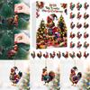 Christmas Chicken Advent Calendar With Acrylic Hangings For Holiday Decor And Gift Giving