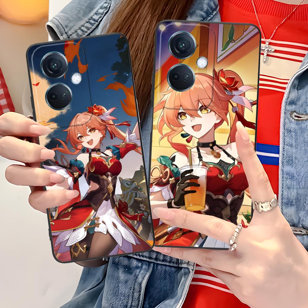 HSR Guinaifen Matte TPU Mobile Phone Case for OPPO Reno 14 13 12 11 10 9 8 7 6 5 F T Pro 5G Colorful Printing Cover