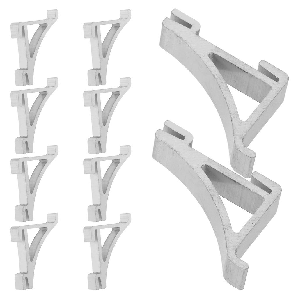 10 Pezzi Clip Metalliche Robuste per Scaffali del Frigorifero per Congelatori Commerciali Raffreddatori per Bevande Staffa Stabilizzatrice per Scaffali Frigorifero RV