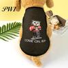 Pet Apparel Vest Cartoon Pattern Wear Resistant Polyester Dog Ultra-Thin Sleeveless Sunscreen Print Supplies Outfit