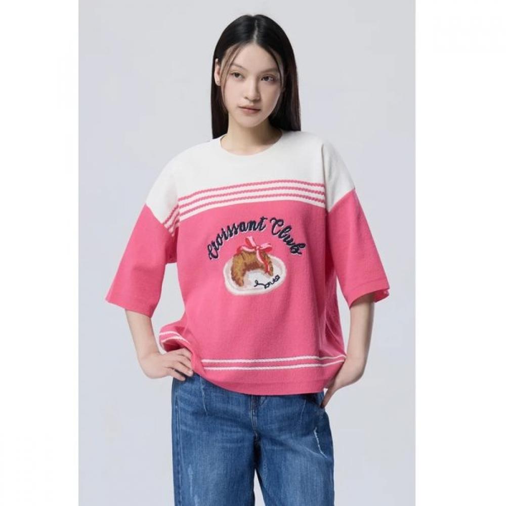 Benetton Croissant Knit Bakp09611 PK (pink)/OS