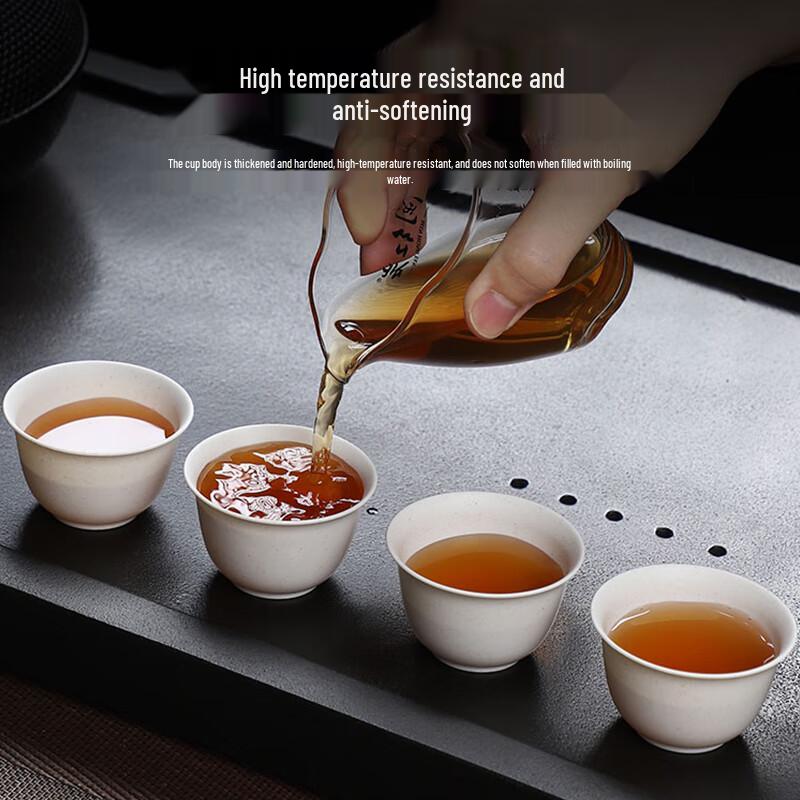 Disposable Rice Husk Kung Fu Tea Cups