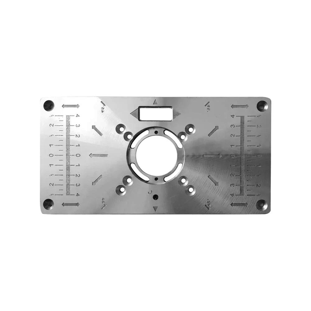 Carpinte Router Table Insert Plate Woodworking Benches Table Saw for Multifunctional Wood Plate Machine Engraving 4 Rings Tool