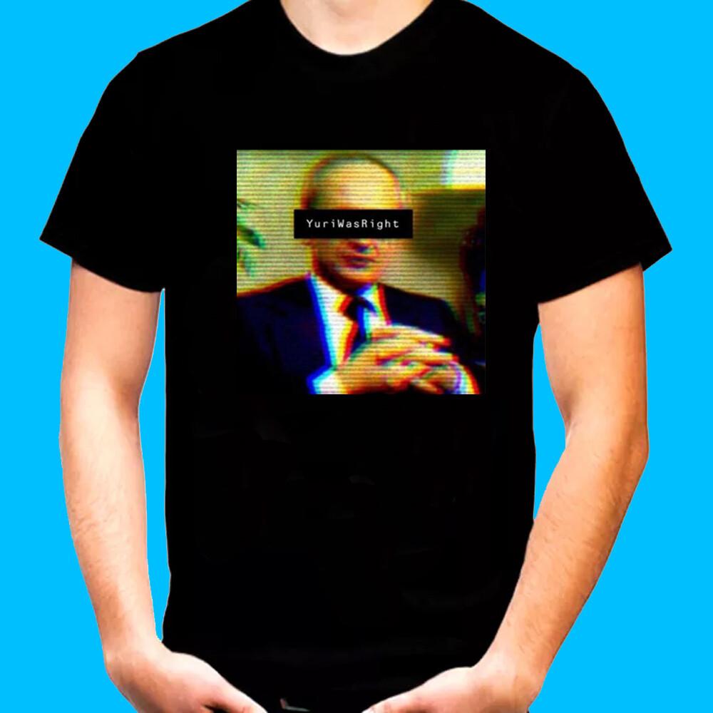 New New Yuri Bezmenov Was Right Cotton T-Shirt L