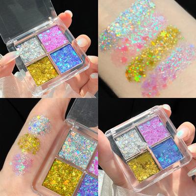 4/7/9 Renk Göz Farı Paleti Mat Glitter Gözler Makyaj Elmas Pırıltılı Payetler İnci Su Geçirmez Kalıcı Göz Farı Parlak Makyaj
