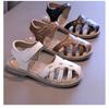 Girls' Sandals Closed-Toe Woven Shoes for Toddlers & Young Kids, Soft-Sole Beach Sandals for Children Girls' Party Shoes