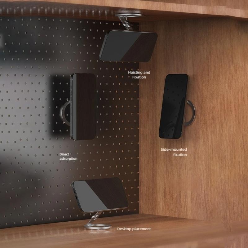 Phone Holder Kickstand Car Mount Holder Finger Grip Stand Double Side Magnetic Holder Bracket for Phone 17 16 15