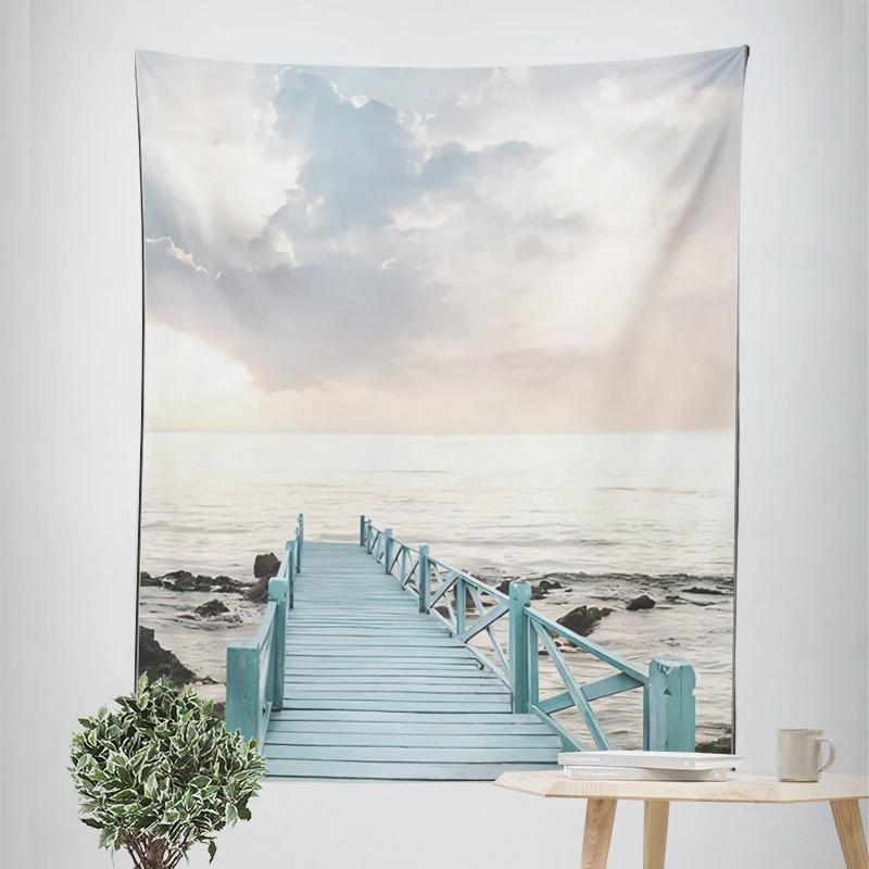Seagull Beach Decorative Tapestry Home Wall Decor Office Living Room Tapestry